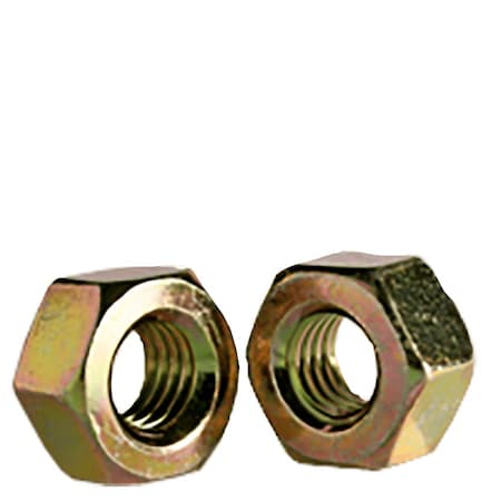 Newport Fasteners Heavy Hex Nut, 1/2"-13, Steel, Grade A, Zinc Yellow, 31/64 in Ht, 700 PK 578506-BR-700